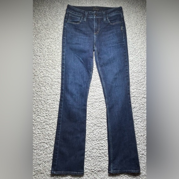 Silver Jeans Womens 29 Slim Boot Stretch Dark Wash Casual Denim Streetwear Basic - Picture 1 of 4